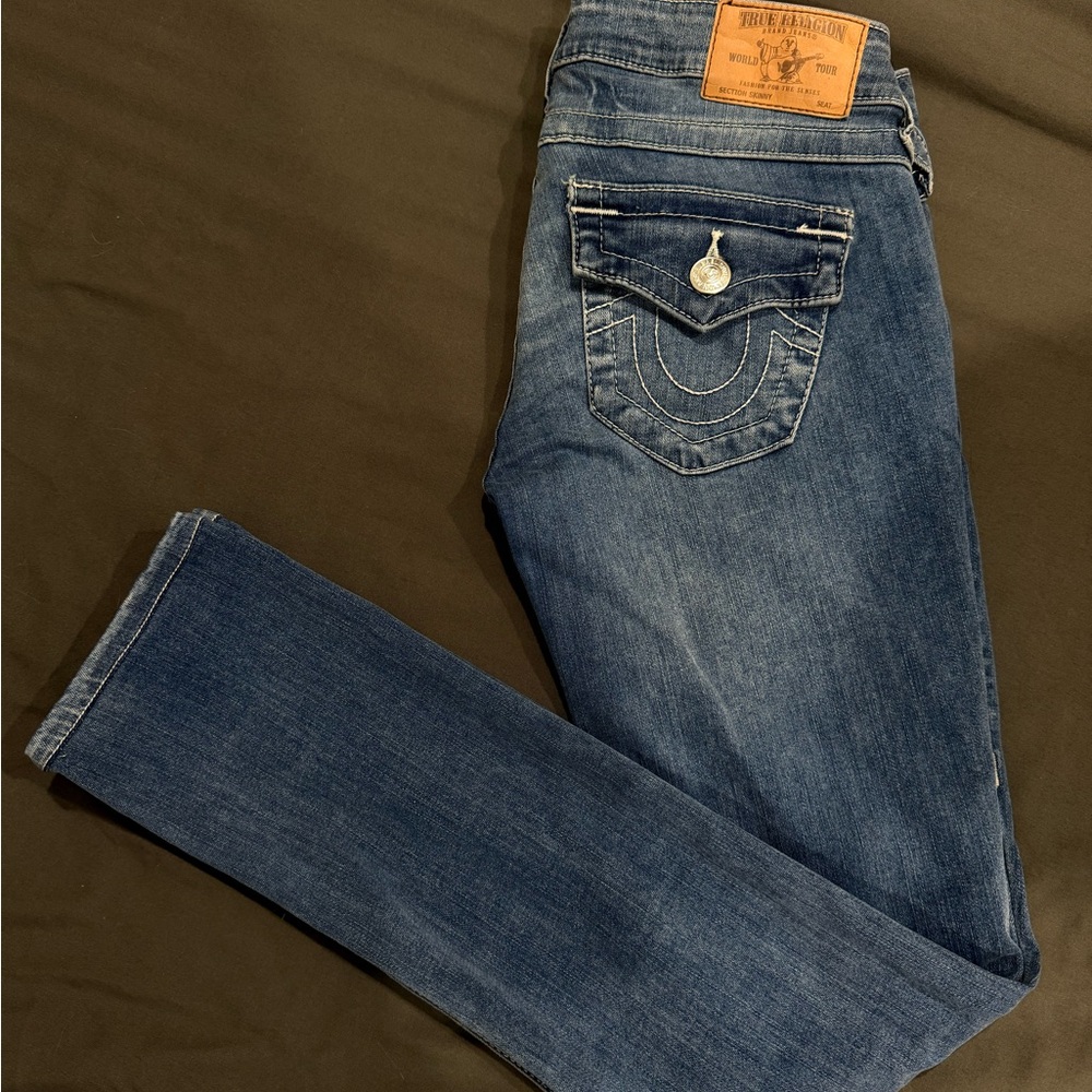 True Religion Women's Dark Blue Boot Cut Jeans